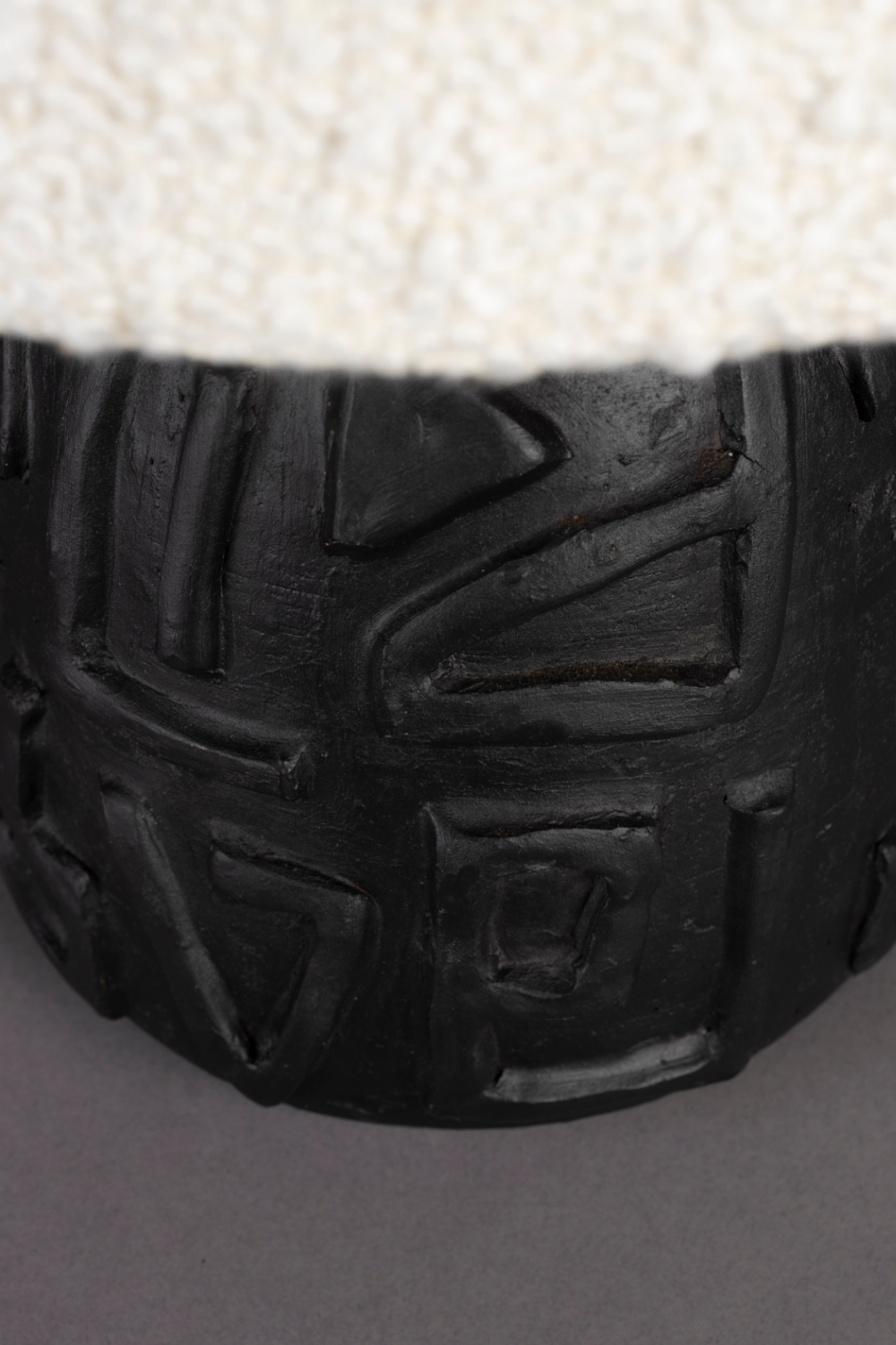 White Bouclé Table Lamp | Dutchbone Renzo | OROA.com