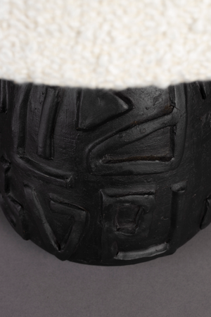 White Bouclé Table Lamp | Dutchbone Renzo | OROA.com