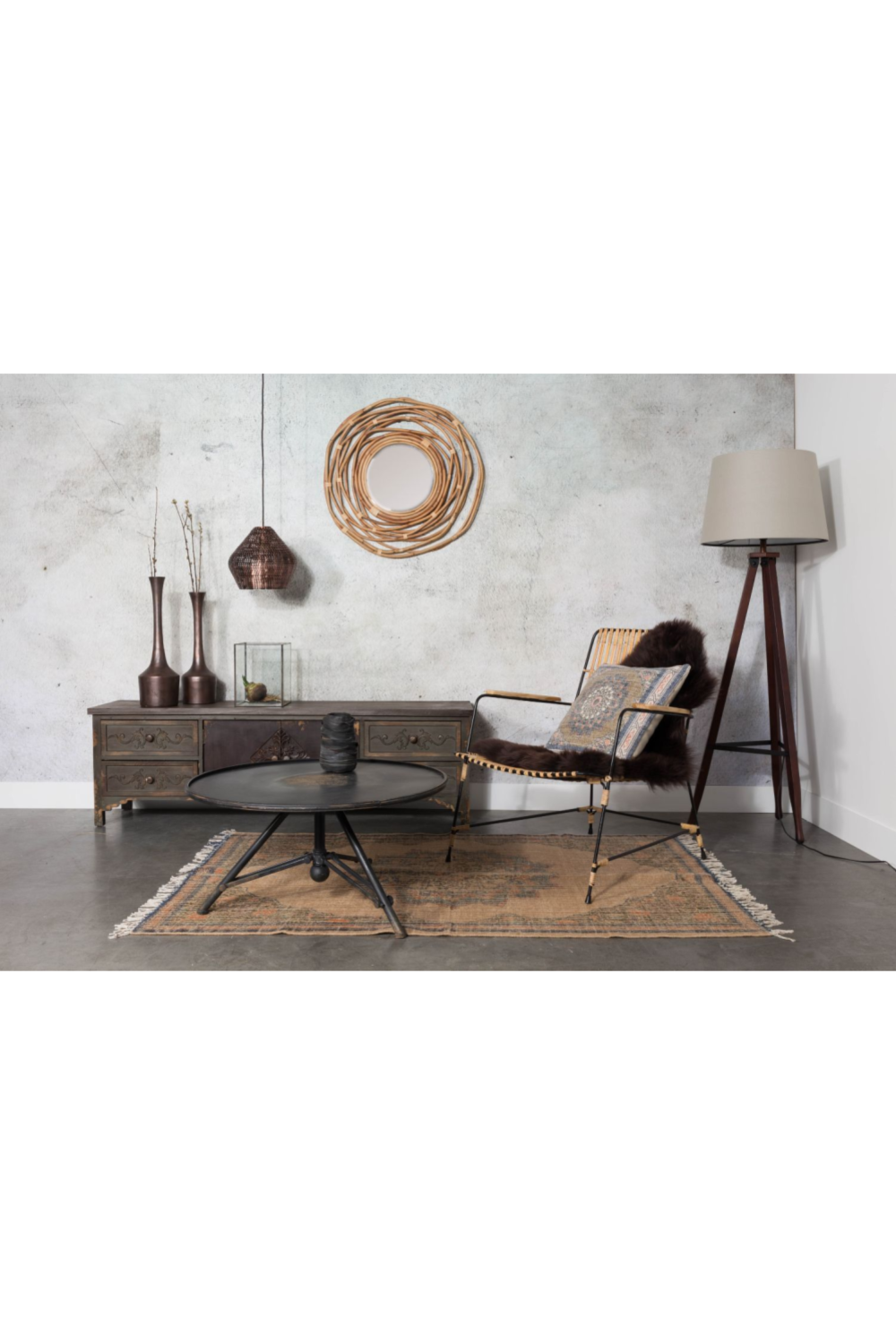 Copper Metal Drop Pendant L | Dutchbone Cooper | DutchFurniture.com