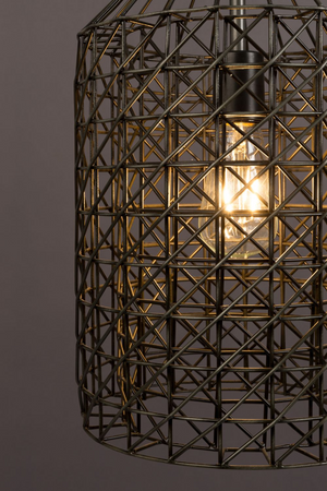 Gray Metal Weave Pendant Lamp | Dutchbone Jim | Oroa.com
