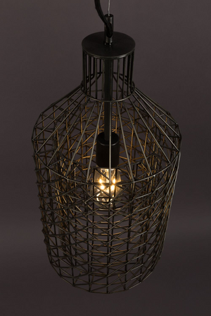 Gray Metal Weave Pendant Lamp L | Dutchbone Jim | DutchFurniture.com