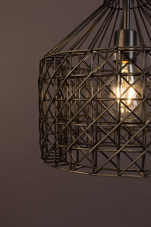 Gray Metal Weave Pendant Lamp | Dutchbone Jim | Oroa.com