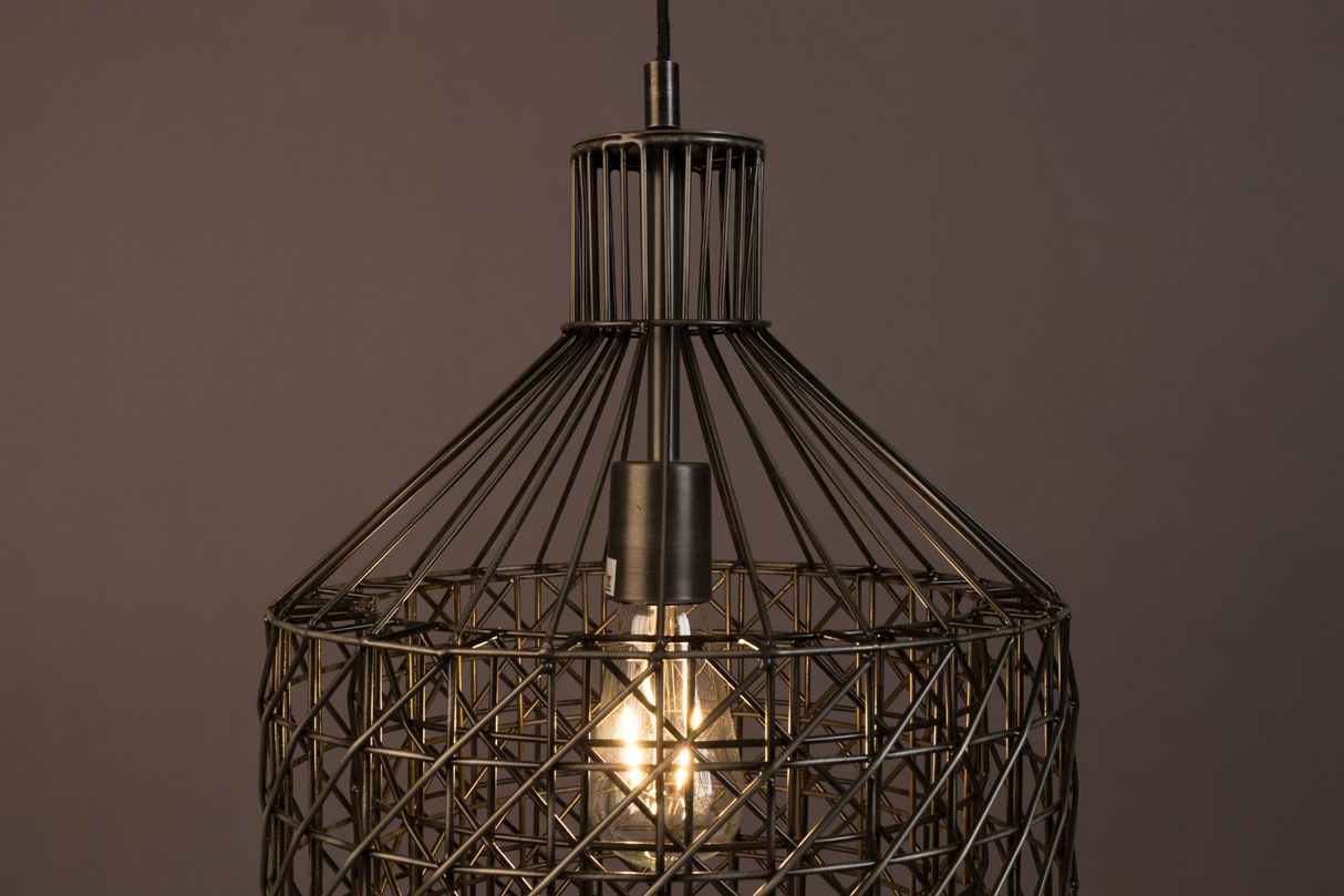 Gray Metal Weave Pendant Lamp | Dutchbone Jim | Oroa.com