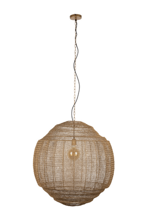 Round Gold Pendant Lamp | Dutchbone Meezan | OROA.com