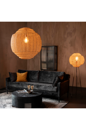Round Gold Pendant Lamp | Dutchbone Meezan | OROA.com