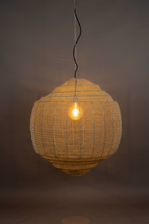 Round Gray Pendant Lamp | Dutchbone Meezan | OROA.com