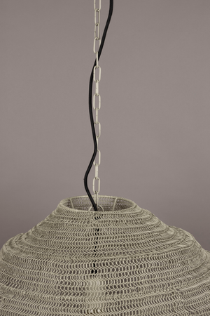 Round Gray Pendant Lamp | Dutchbone Meezan | OROA.com