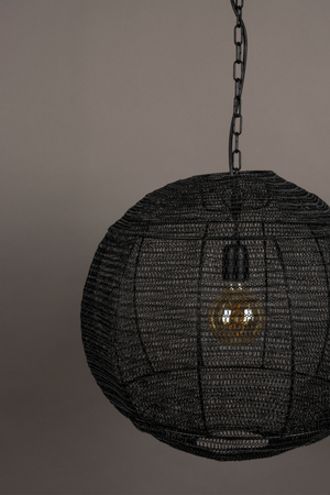 Round Black Pendant Lamp | Dutchbone Meezan | Oroatrade.com