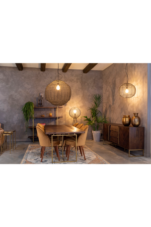 Round Black Pendant Lamp | Dutchbone Meezan | Oroatrade.com