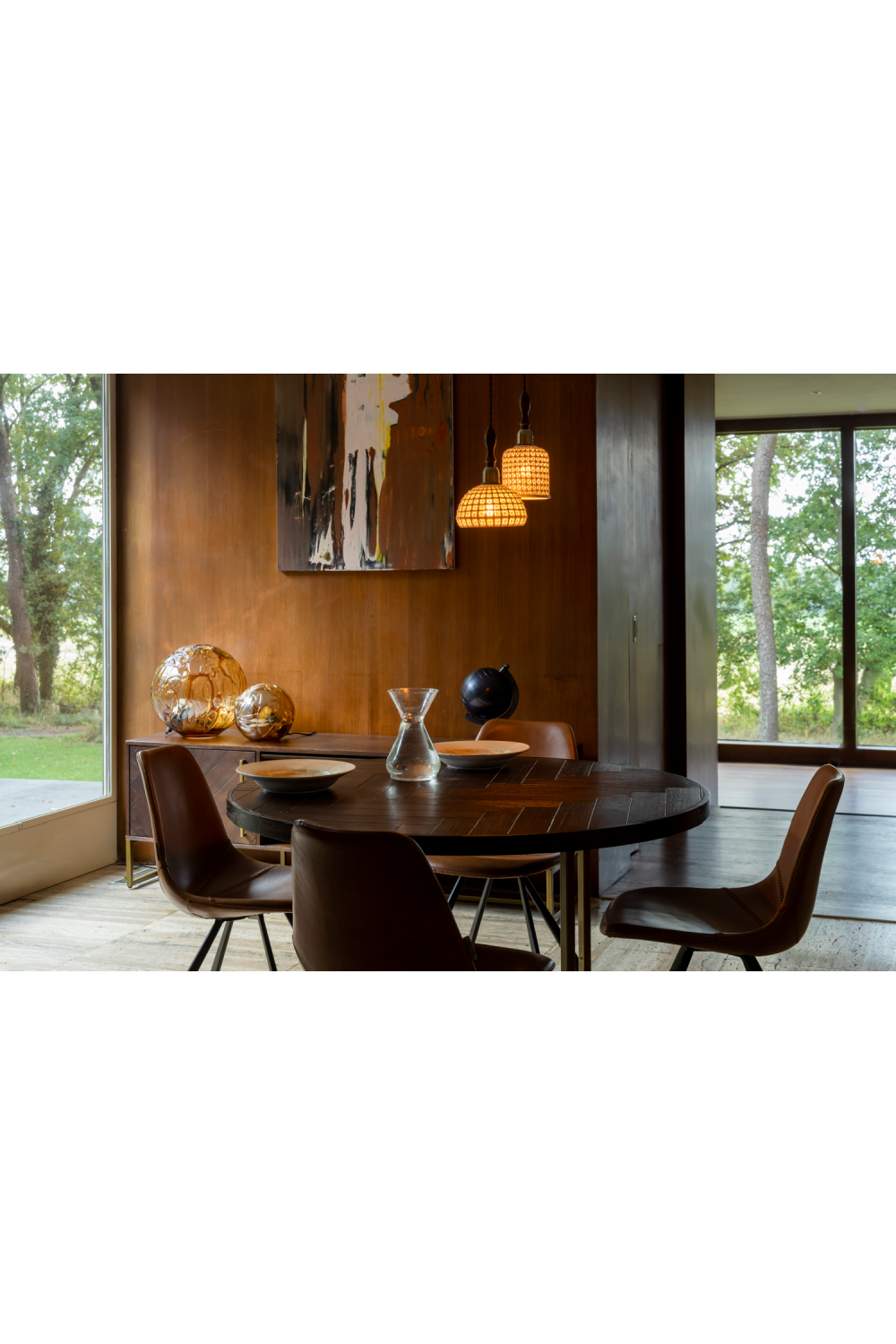 White Ceramic Pendant Lamp | Dutchbone Poppy | OROA.com