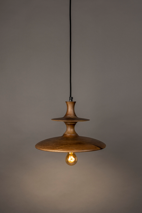 Vintage Mango Wood Pendant Lamp | Dutchbone Cath | OROA.com
