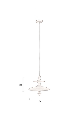 Vintage Mango Wood Pendant Lamp | Dutchbone Cath | OROA.com