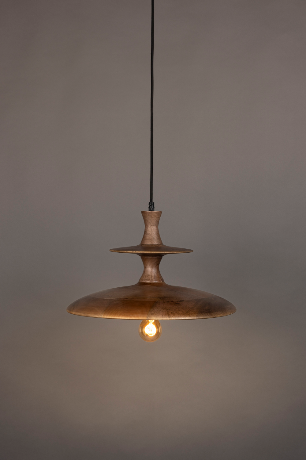 Vintage Mango Wood Pendant Lamp | Dutchbone Cath | OROA.com