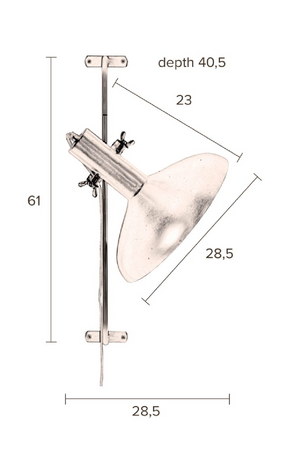 Adjustable Brass Wall Sconce | Dutchbone Karish | DutchFurniture.com