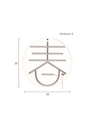 Neon Wall Light | Dutchbone Sya | OROA.com