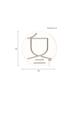 Neon Wall Light | Dutchbone Sya | OROA.com