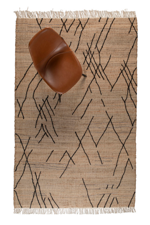 Woven Fiber Fringed Carpet | Dutchbone Ishank | OROA.com