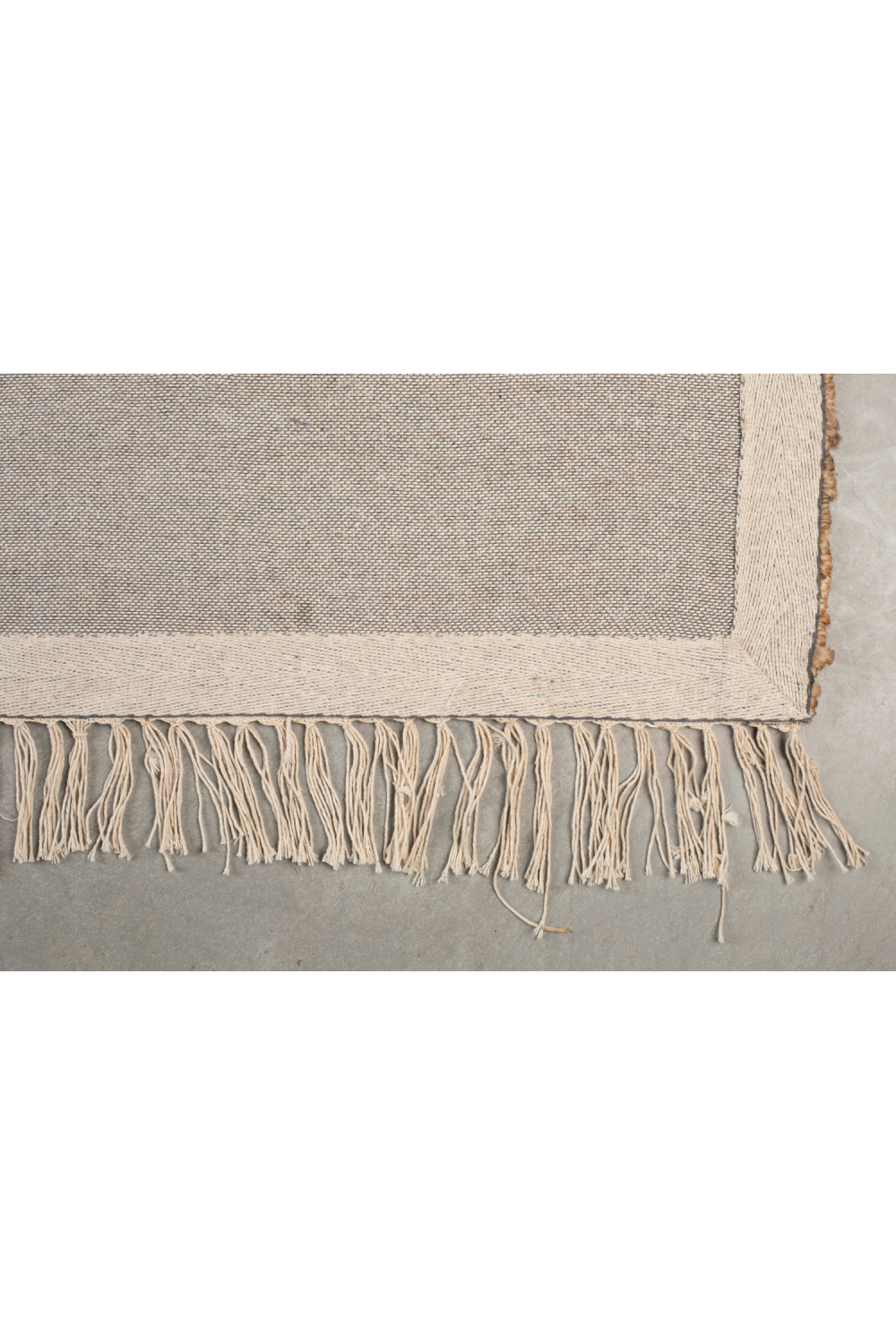 Woven Fiber Fringed Carpet | Dutchbone Ishank | OROA.com