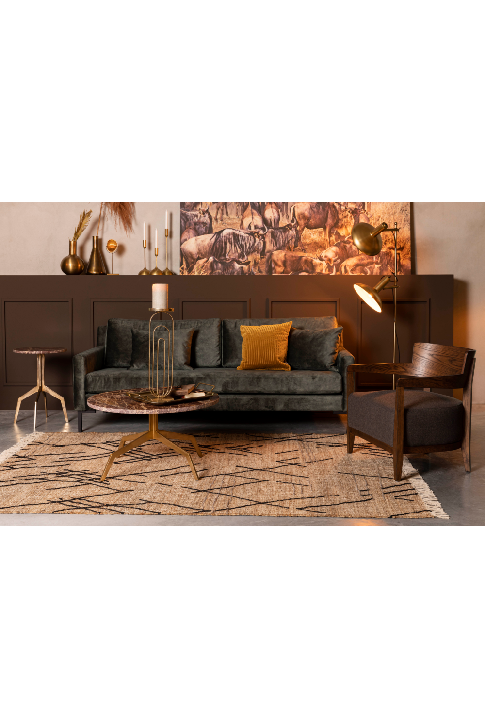 Woven Fiber Fringed Carpet | Dutchbone Ishank | OROA.com