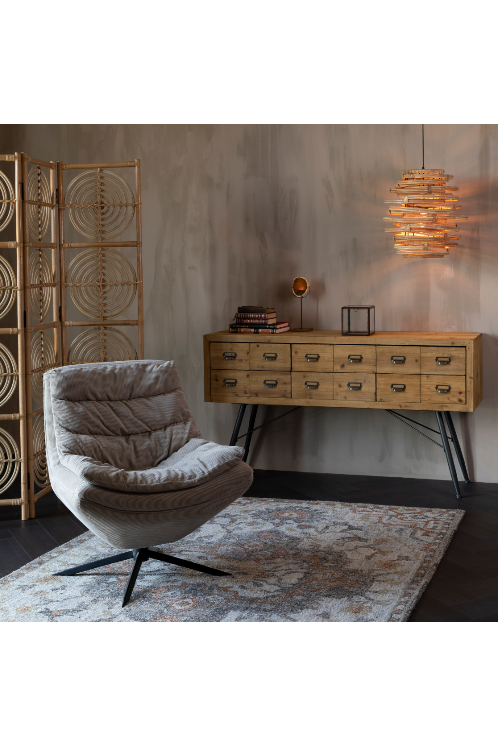 Gray Vintage Carpet | Dutchbone Amori | OROA.com