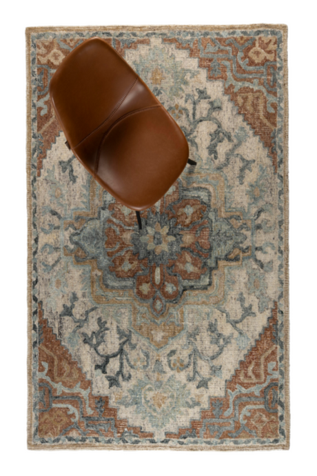 Blue Vintage Carpet | Dutchbone Amori | OROA.com