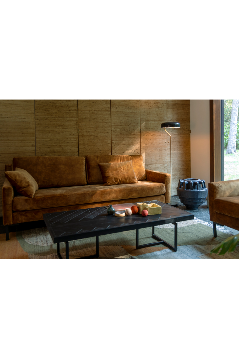 Abstract Print Fringed Carpet | Dutchbone Pavilion | OROA.com