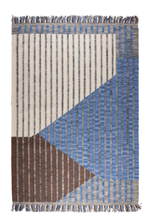 Cotton Fringed Area Rug | Dutchbone Hampton | OROA.com