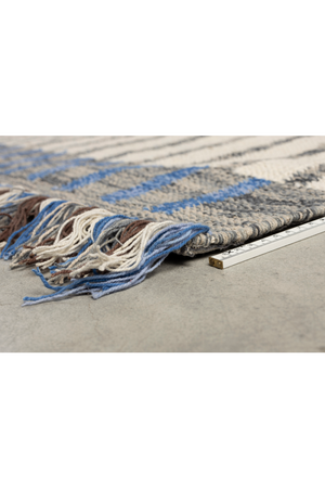 Cotton Fringed Area Rug | Dutchbone Hampton | OROA.com