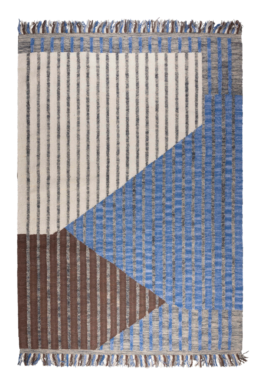 Cotton Fringed Area Rug | Dutchbone Hampton | OROA.com