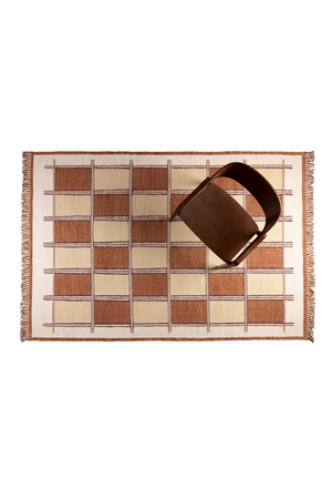 Geometric Fringed Carpet | Dutchbone Gambit | OROA.com