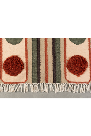 Multi-colored Geometric Rug | Dutchbone Haydon | OROA.com