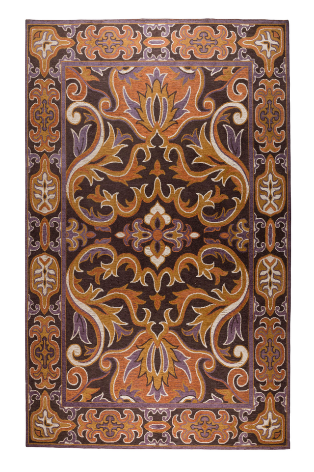 Patterned Chenille Carpet 5' x 8' | Dutchbone Bashmira | OROA.com