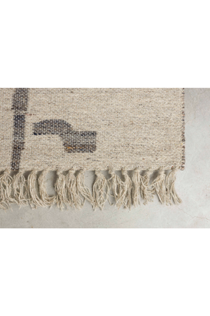 Fringed Wool Carpet 5' x 8' | Dutchbone Caminito | OROA.com