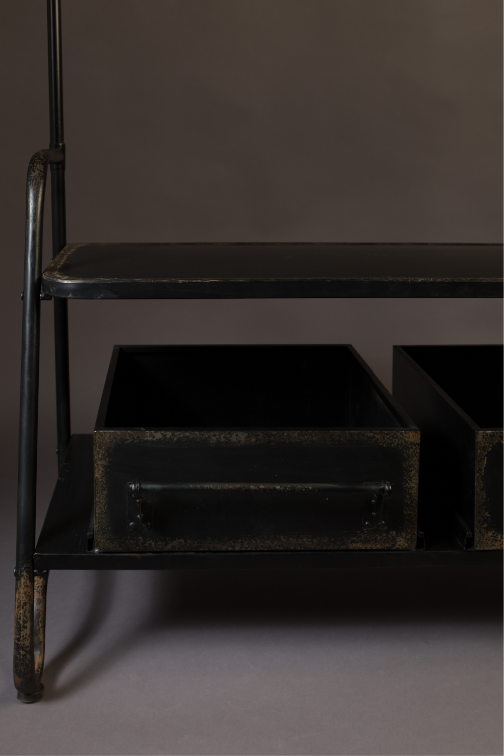 Vintage Black Free Standing Coat Rack | Dutchbone Lucius | DutchFurniture.com