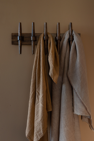 Lacquered Wood Wall Coat Rack | Dutchbone Jakub | OROA.com