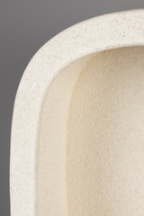 Modern European furniture - Beige Recycled Marble Single Wall Shelf - www.oroa.com