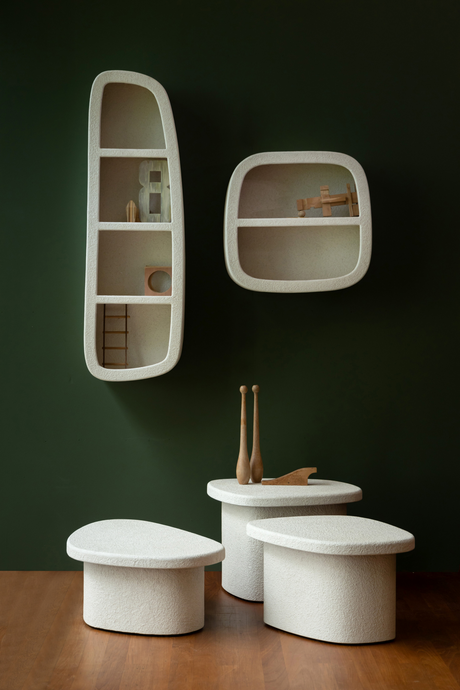   Beige Marble Single Wall Shelf | Oroa.com