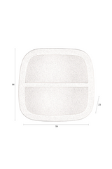 Modern European furniture - Beige Recycled Marble Single Wall Shelf - www.oroa.com