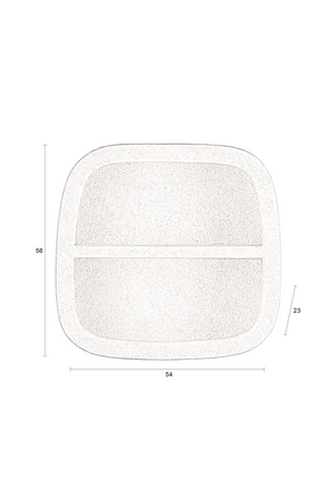 Beige Marble Single Wall Shelf | Dutchbone Veda | Oroatrade.com