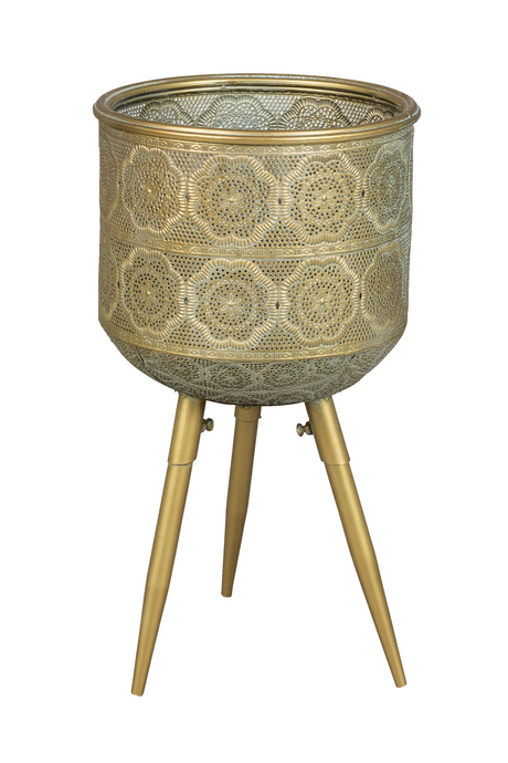 Brass Tripod Plant Stand M | Dutchbone Botanique | DutchFurniture.com