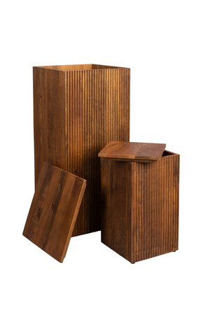 Mango Wood Plant Stand Set (2) | Dutchbone Ribble | OROA.com