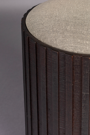 Teak Storage Pouf | Dutchbone Bay | OROA.com