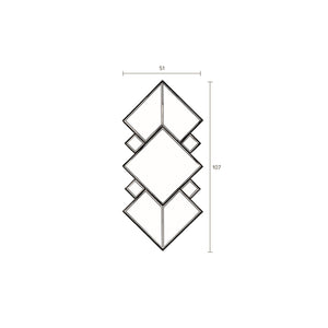   Modern furniture - Connected Diamond-Shaped Mirror - www.oroa.com | Oroa.com