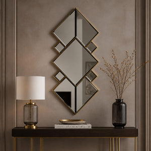   Modern furniture - Connected Diamond-Shaped Mirror - www.oroa.com | Oroa.com