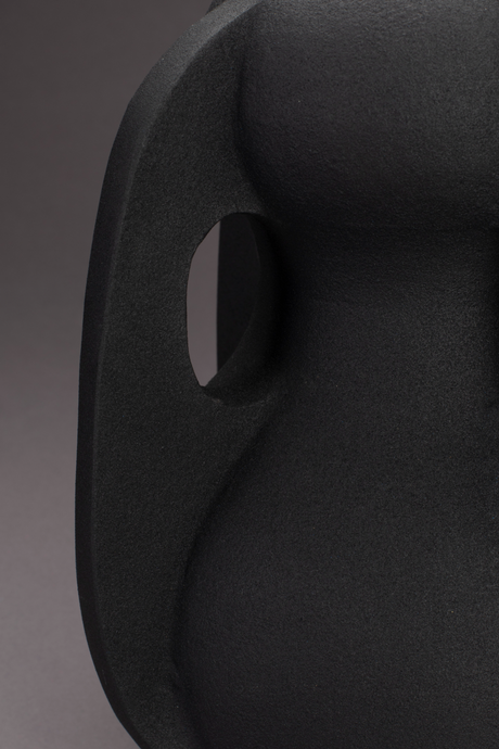 Black Aluminum Vase L | Dutchbone Thiago | OROA.com
