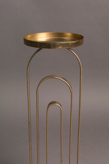 Vintage Gold Candle Holder L | Dutchbone Proa