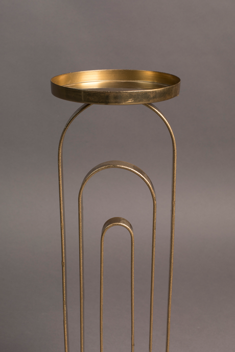 Vintage Gold Candle Holder L | Dutchbone Proa