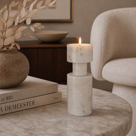   Solid Marble Candle Holder | Oroa.com
