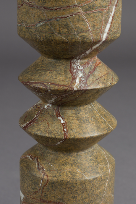 Brown Marble Candle Holder (2) | Dutchbone Satpura | OROA.com