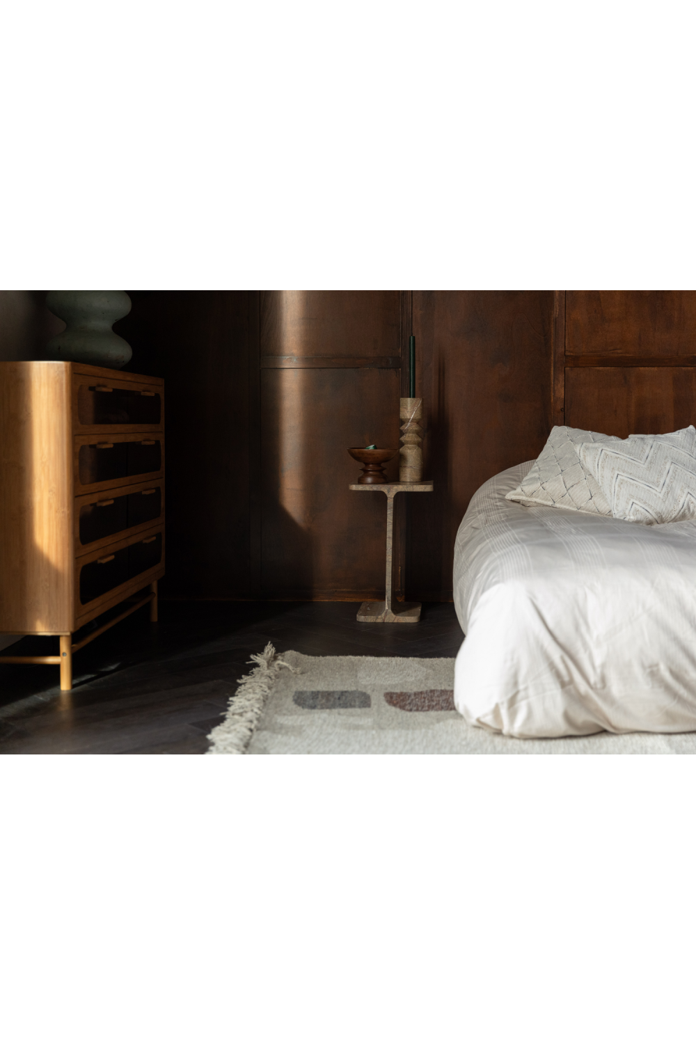 Brown Marble Candle Holder (2) | Dutchbone Satpura | OROA.com